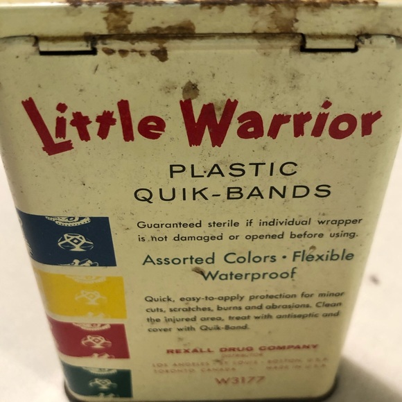 Vintage ‘Little Warrior’ Band-aide Tin - Picture 2 of 8
